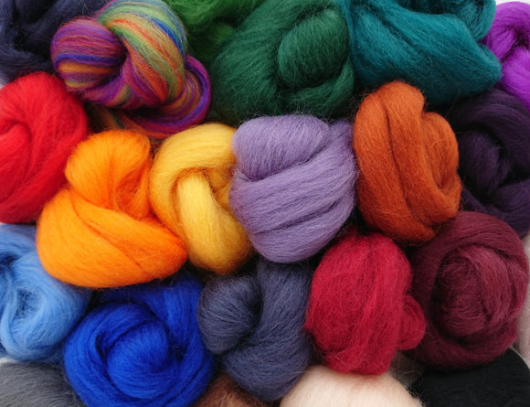 Corriedale Wool Roving - 6 gram samples