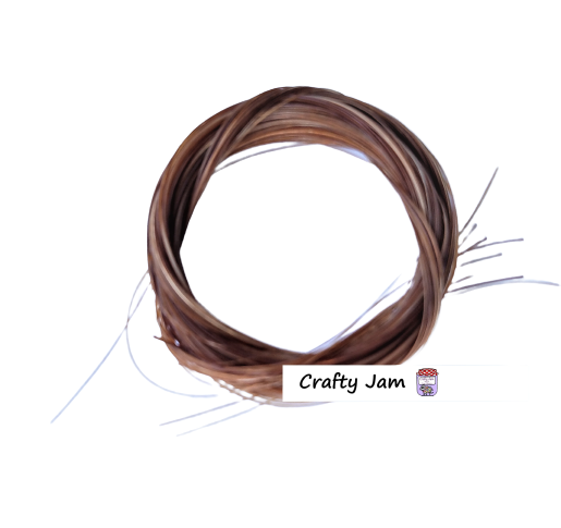 Real Horse Tail Hair - Natural Brown - Needle Felting Craft Animal Whiskers - Ethically Sourced
