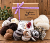Natural 3D Animal Needle Felting Starter Kit -Boxed