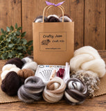 Natural 3D Animal Needle Felting Starter Kit