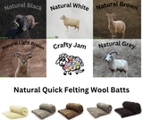 Carded Batts - Natural undyed