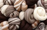 Natural Wool Roving - Individual Colours