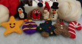 Make your own Christmas Decorations Kit with Quick Felting Batts - Boxed