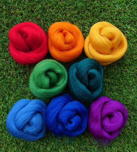 Felting Wool - Bright Tones