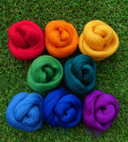 Felting Wool - Bright Tones