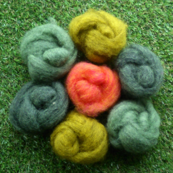 Felting Wool - Moss & Lichen Mix