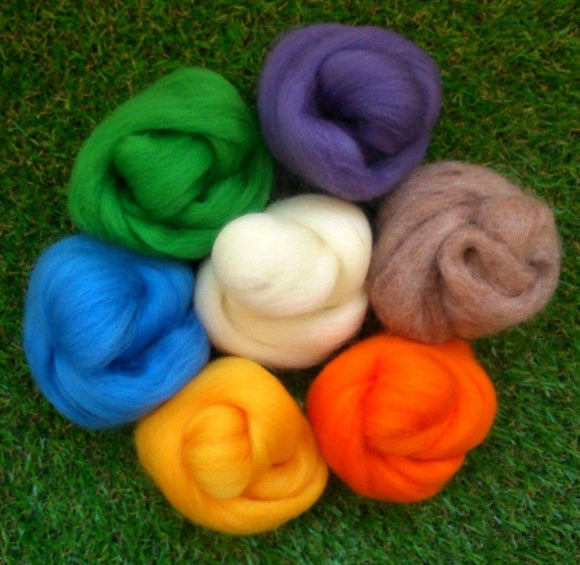 Felting Wool- Spring/Easter Tones