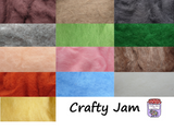 Carded Batts - Individual colours - Fast Felting