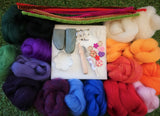 Spring Flower Brooch & Patch Art Deluxe Needle Felting Kit
