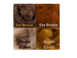 Corriedale Slivers - Individual colours