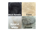 Corriedale Slivers - Individual colours
