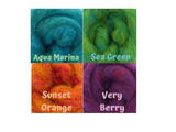 Corriedale Slivers - Individual colours