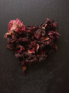 Natural Hibiscus Flower (Rosa Sinensis) Pinks & Purples