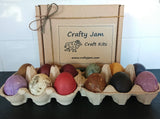Crafty Jam Natural Dyeing 'Eco Egg-Experimenter's' Starter Kit, Egg Decorations