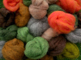 Corriedale Slivers - Individual colours