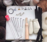 Natural 3D Animal Needle Felting & Textures Starter Kit