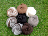 Felting Wool- Natural colours  Pure Black Collection