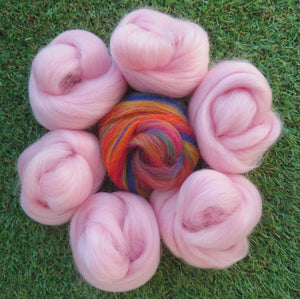 Felting Wool - Rainbow Unicorn