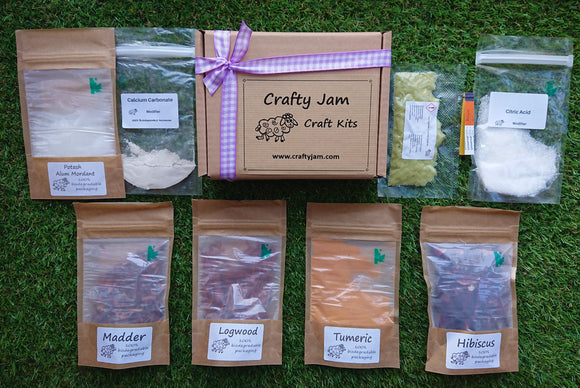 Crafty Jam Natural Dyeing 'Experimenter's' Starter Kit for Natural Fibres 100g